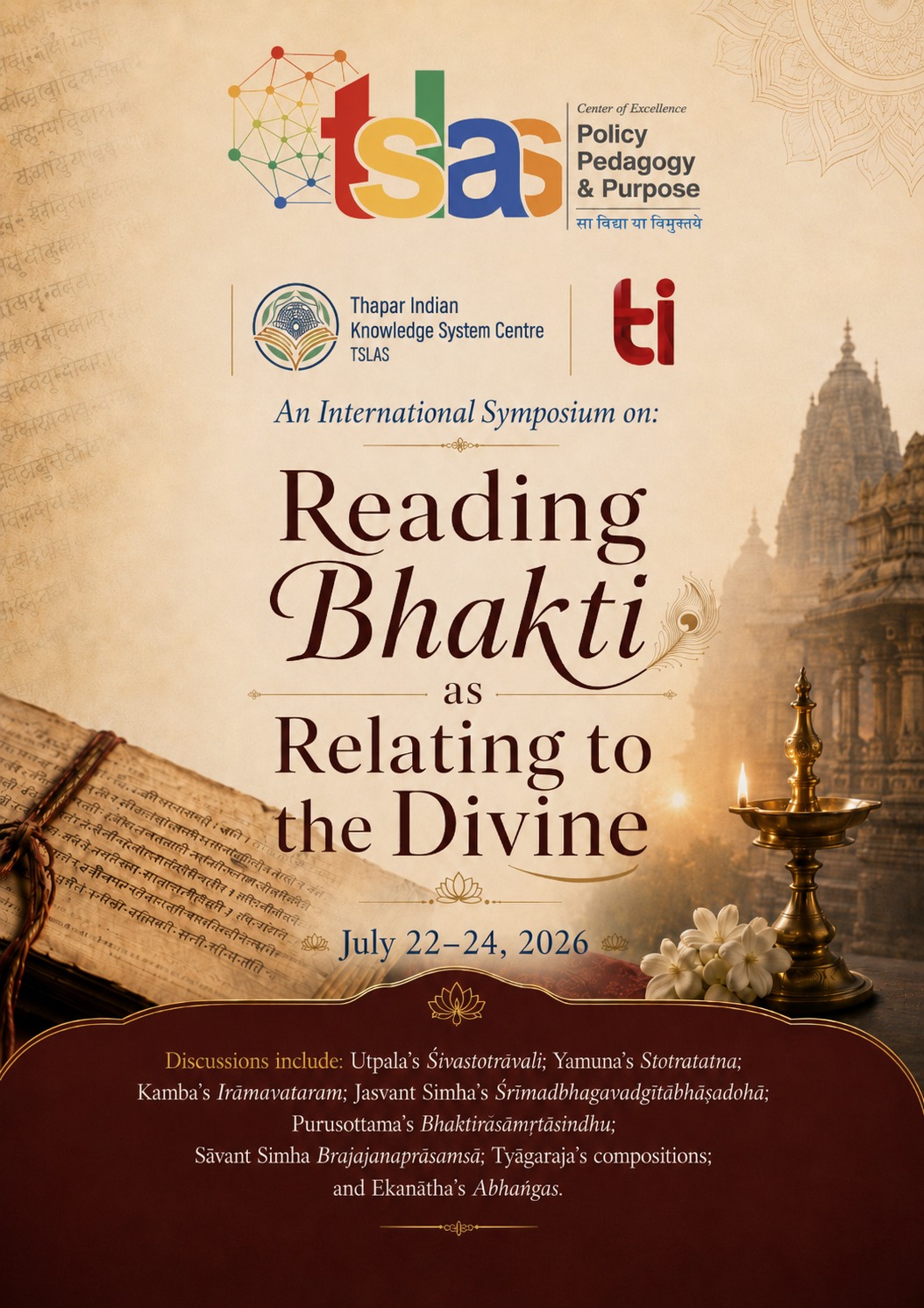 Thapar Institute Hosts Three-Day International Symposium on Bhakti Traditions